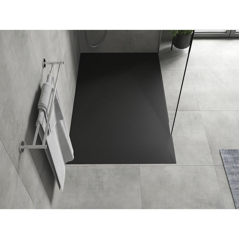Mexen Hugo rechteckige Duschwanne SMC 140 x 80 cm, schwarz - 42708014