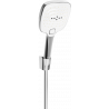 Mexen R-17 punktueller Duschkopf-Set, Chrom/Weiß - 785175052-02