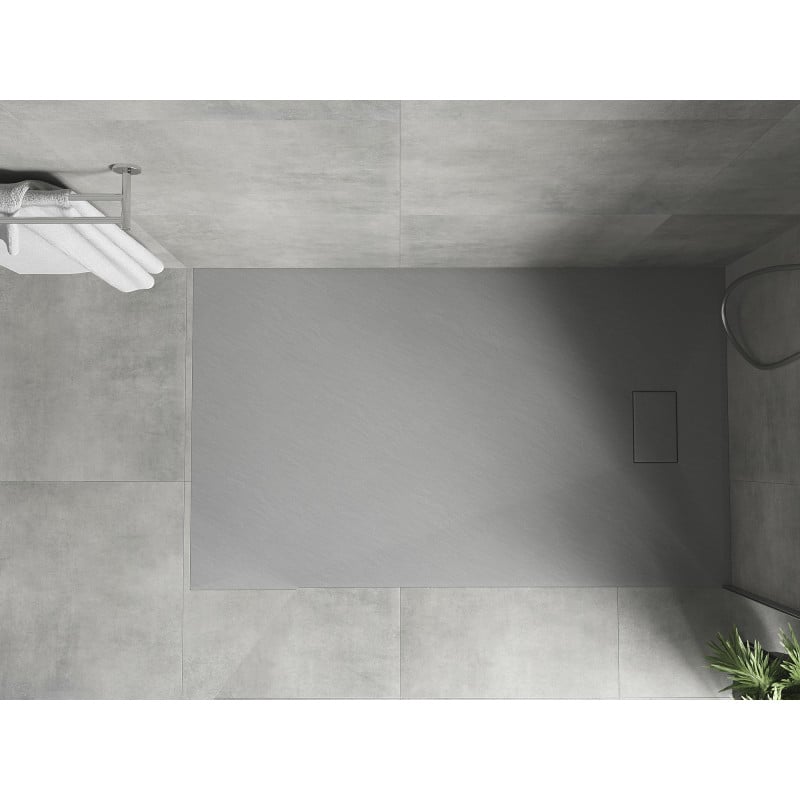 Mexen Hugo rechteckige Duschwanne SMC 140 x 90 cm, grau - 42619014
