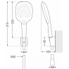 Mexen R-22 Punkt-Duschset, schwarz - 785225052-70