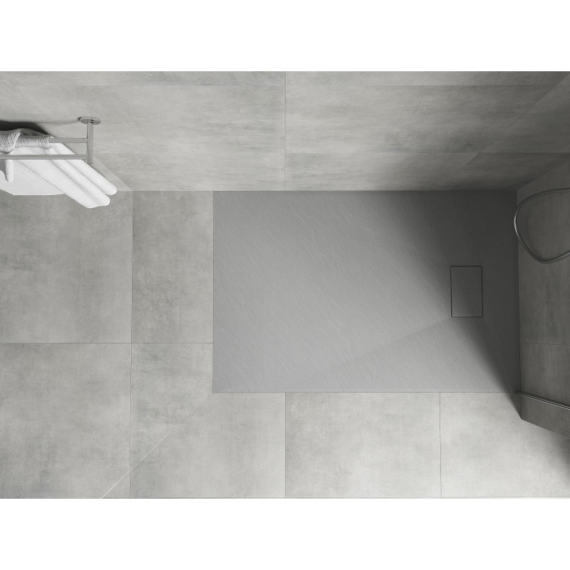 Mexen Hugo rechteckige SMC-Duschwanne 120 x 80 cm, grau - 42618012