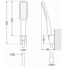 Mexen R-49 Punkt-Duschset, weiß/gold - 785495052-25