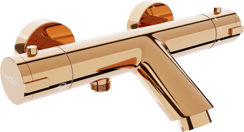 Mexen Kai thermostatische Badewannenarmatur, Roségold - 77300-60
