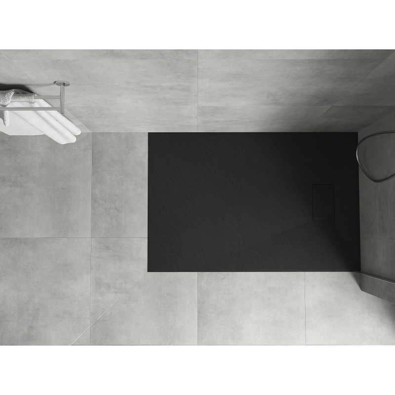 Mexen Hugo rechteckige Duschwanne SMC 110 x 70 cm, schwarz - 42707011