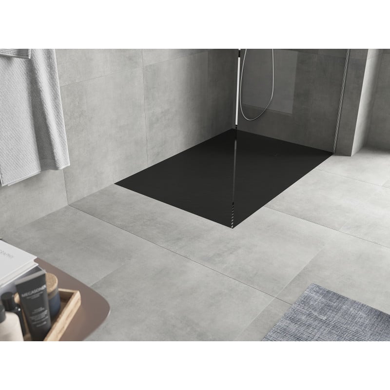 Mexen Hugo rechteckige SMC-Duschwanne 90 x 70 cm, schwarz - 42707090
