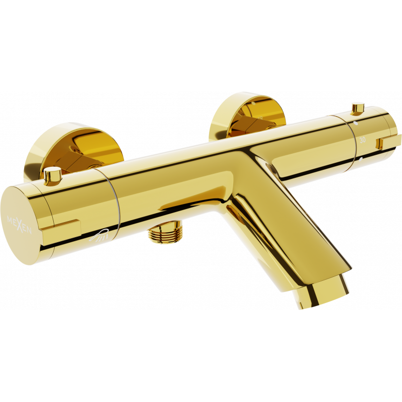 Mexen Kai thermostatische Wann armatur, gold - 77300-50