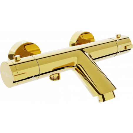 Mexen Kai thermostatische Wann armatur, gold - 77300-50