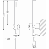 Mexen R-70 Punkt-Duschset, Chrom - 785705051-00