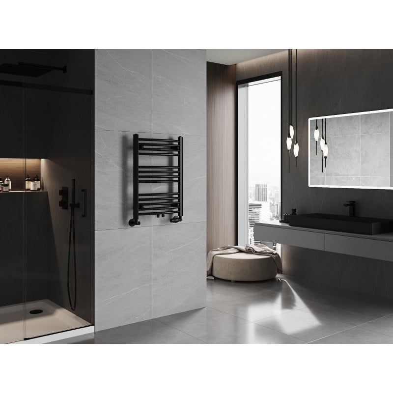 Mexen Ares Badezimmerheizkörper 700 x 500 mm, 286 W, schwarz - W102-0700-500-00-70