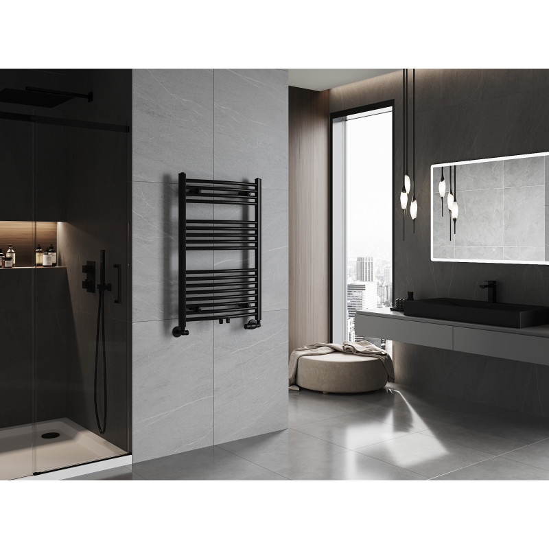 Mexen Ares Badezimmerheizkörper 900 x 600 mm, 433 W, schwarz - W102-0900-600-00-70