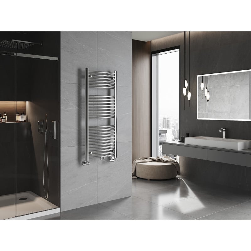 Mexen Ares Badezimmerheizkörper 1200 x 500 mm, 420 W, Chrom - W102-1200-500-00-01
