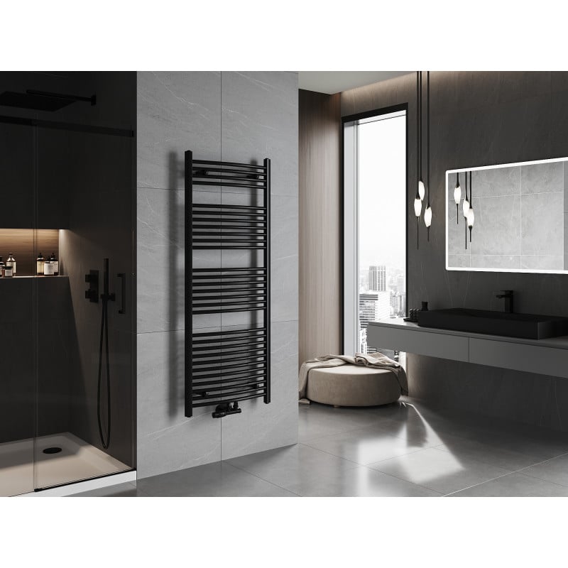 Mexen Ares Badezimmerheizkörper 1500 x 600 mm, 733 W, schwarz - W102-1500-600-00-70