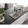 Mexen Milo Granitspüle 1-Becken mit Küchenarmatur Carla, beige - 6505-69-670700-00
