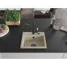 Mexen Milo Granitspüle 1-Kammer mit Küchenarmatur Carla, beige - 6505-69-670700-70