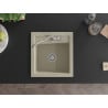 Mexen Vito Granitspüle 1-Becken mit Küchenarmatur Carla, beige - 6503-69-670700-00