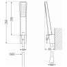 Mexen R-72 punktuelles Duschset, schwarz - 785725052-70