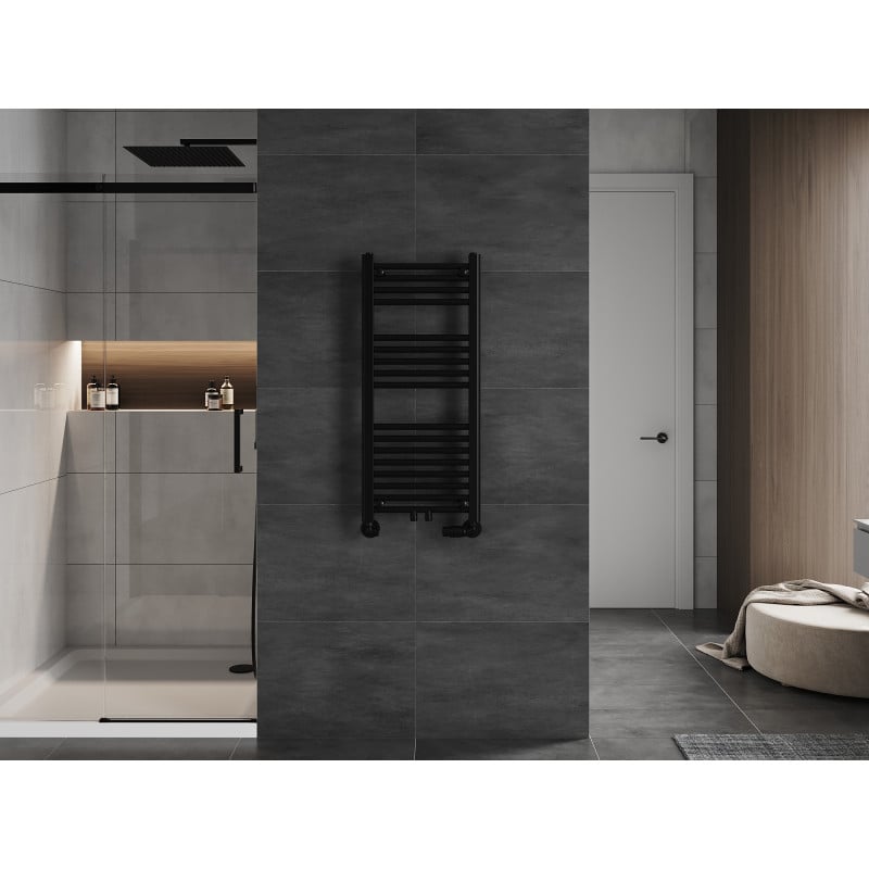 Mexen Mars Badezimmerheizkörper 900 x 400 mm, 309 W, schwarz - W110-0900-400-00-70