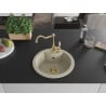 Mexen Diego Granitspüle 1-Becken mit Küchenarmatur Carla, beige - 6512-69-670700-50