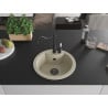 Mexen Diego 1-Becken Granitspüle mit Küchenarmatur Carla, beige - 6512-69-670700-70