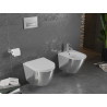 Mexen Lena WC-Schüssel Rimless mit Absenkautomatik Slim, Duroplast, weiß/silber - 30224004