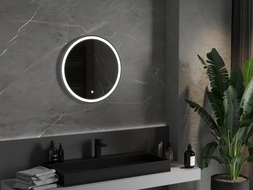 Mexen Gobi beleuchteter Badezimmerspiegel, rund 60 cm, LED 6000K, Antibeschlag - 9801-060-060-611-00