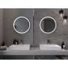 Mexen Gobi beleuchteter Badezimmerspiegel, rund 60 cm, LED 6000K, Antibeschlag - 9801-060-060-611-00