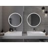 Mexen Gobi beleuchteter Badezimmerspiegel, rund 70 cm, LED 6000K, Antibeschlag - 9801-070-070-611-00