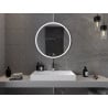Mexen Gobi beleuchteter runder Badezimmerspiegel, 80 cm, LED 6000K, Antibeschlag - 9801-080-080-611-00