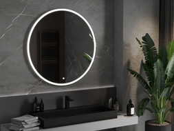 Mexen Gobi beleuchteter runder Badezimmerspiegel 100 cm, LED 6000K, Antibeschlag - 9801-100-100-611-00