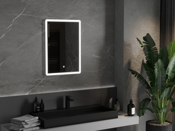 Mexen Navia beleuchteter Badezimmerspiegel 50 x 70 cm, LED 6000K, Antibeschlag - 9803-050-070-611-00