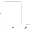 Mexen Navia beleuchteter Badezimmerspiegel 60 x 80 cm, LED 6000K, Antibeschlag - 9803-060-080-611-00