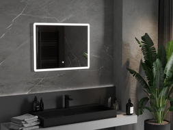 Mexen Navia beleuchteter Badezimmerspiegel 80 x 60 cm, LED 6000K, Antibeschlag - 9803-080-060-611-00