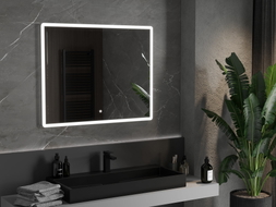 Mexen Navia beleuchteter Badezimmerspiegel 100 x 80 cm, LED 6000K, Antibeschlag - 9803-100-080-611-00