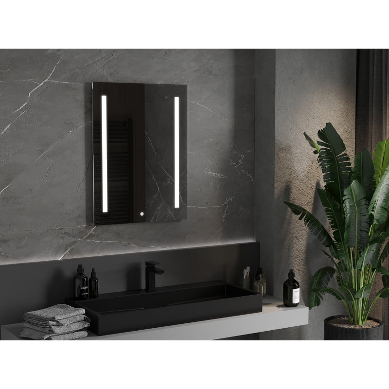 Mexen Remi beleuchteter Badezimmerspiegel 60 x 80 cm, LED 6000K, Antibeschlag - 9804-060-080-611-00