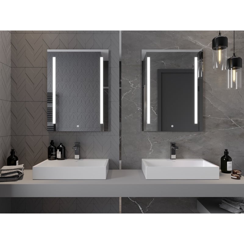 Mexen Remi beleuchteter Badezimmerspiegel 60 x 80 cm, LED 6000K, Antibeschlag - 9804-060-080-611-00