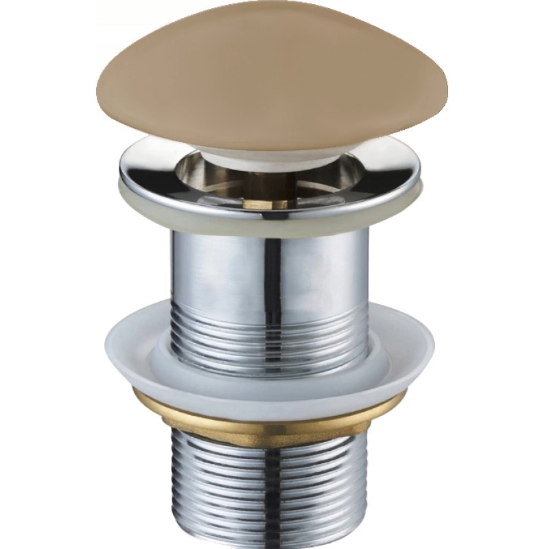 Mexen Klick-Klak-Ablauf rund, Cappuccino Keramik matt - 79910-64