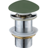 Mexen Runder Klick-Klak-Stöpsel, Khaki-Keramik-Matt - 79910-43