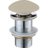 Mexen Klick-Klack Stopfen rund, beige keramisch matt - 79910-62