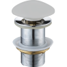 Mexen Klick-Klack-Abfluss rund, platinfarben, Keramik matt - 79910-63