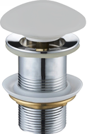 Mexen Klick-Klack-Abfluss rund, platinfarben, Keramik matt - 79910-63