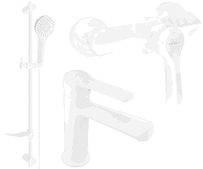 Mexen Sabre DF05 Duschset, weiß - 72104DF05-20