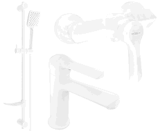 Mexen Sabre DF62 Duschset, weiß - 72104DF62-20