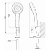 Mexen Sabre R05 Badewannenset, Chrom - 72103R05-00