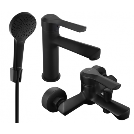 Mexen Sabre R05 Badewannen-Set, schwarz - 72103R05-70