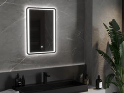 Mexen Zusa beleuchteter Badezimmerspiegel 50 x 70 cm, LED 6000K, Antibeschlag - 9808-050-070-611-00