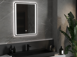 Mexen Zusa beleuchteter Badezimmerspiegel 60 x 80 cm, LED 6000K, Antibeschlag - 9808-060-080-611-00
