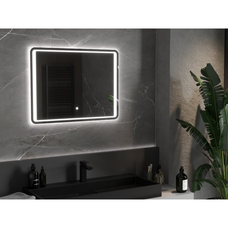 Mexen Zusa beleuchteter Badspiegel 80 x 60 cm, LED 6000K, Antibeschlag - 9808-080-060-611-00