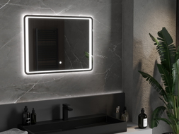 Mexen Zusa beleuchteter Badspiegel 80 x 60 cm, LED 6000K, Antibeschlag - 9808-080-060-611-00