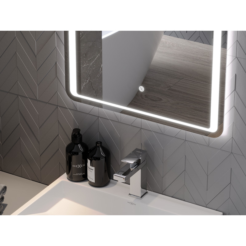 Mexen Zusa beleuchteter Badspiegel 80 x 60 cm, LED 6000K, Antibeschlag - 9808-080-060-611-00