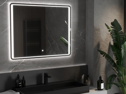 Mexen Zusa beleuchteter Badezimmerspiegel 100 x 80 cm, LED 6000K, Antibeschlag - 9808-100-080-611-00